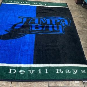 Vintage Tampa Bay Devil Rays blanket made in USA 🇺🇸